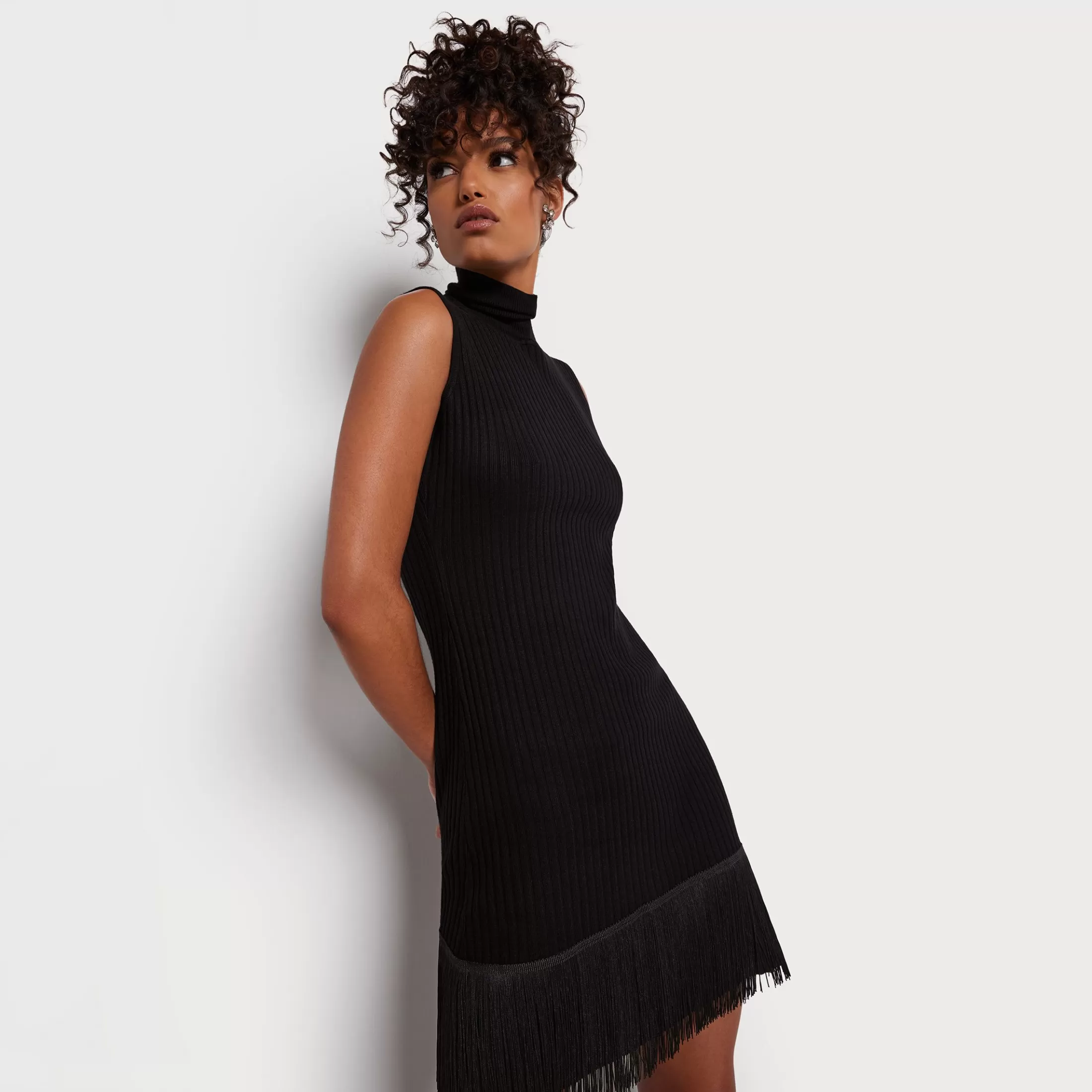 Womens Sam Edelman Hi Neck Mini Dress