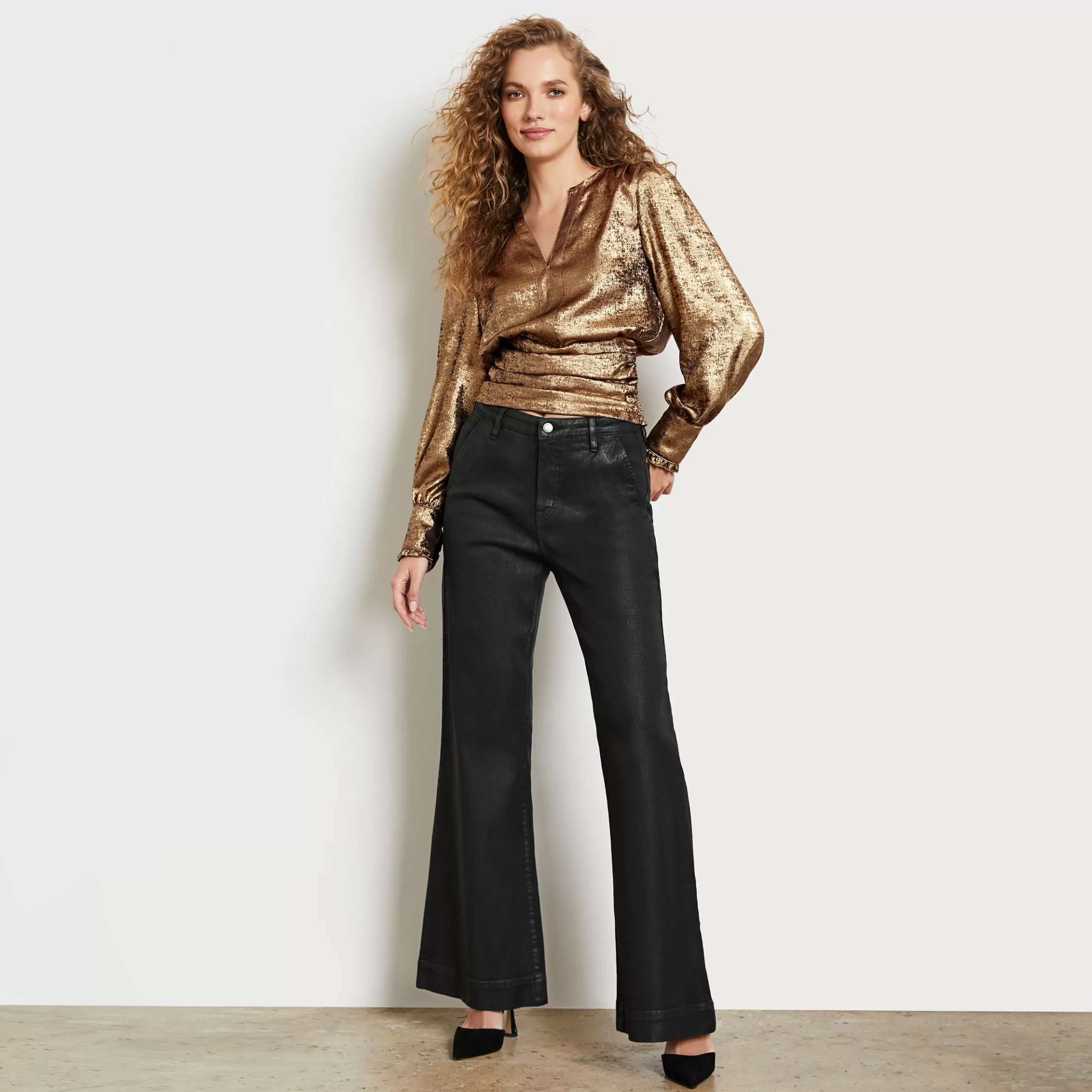 Womens Sam Edelman High Rise Bay Flare Trouser Pant