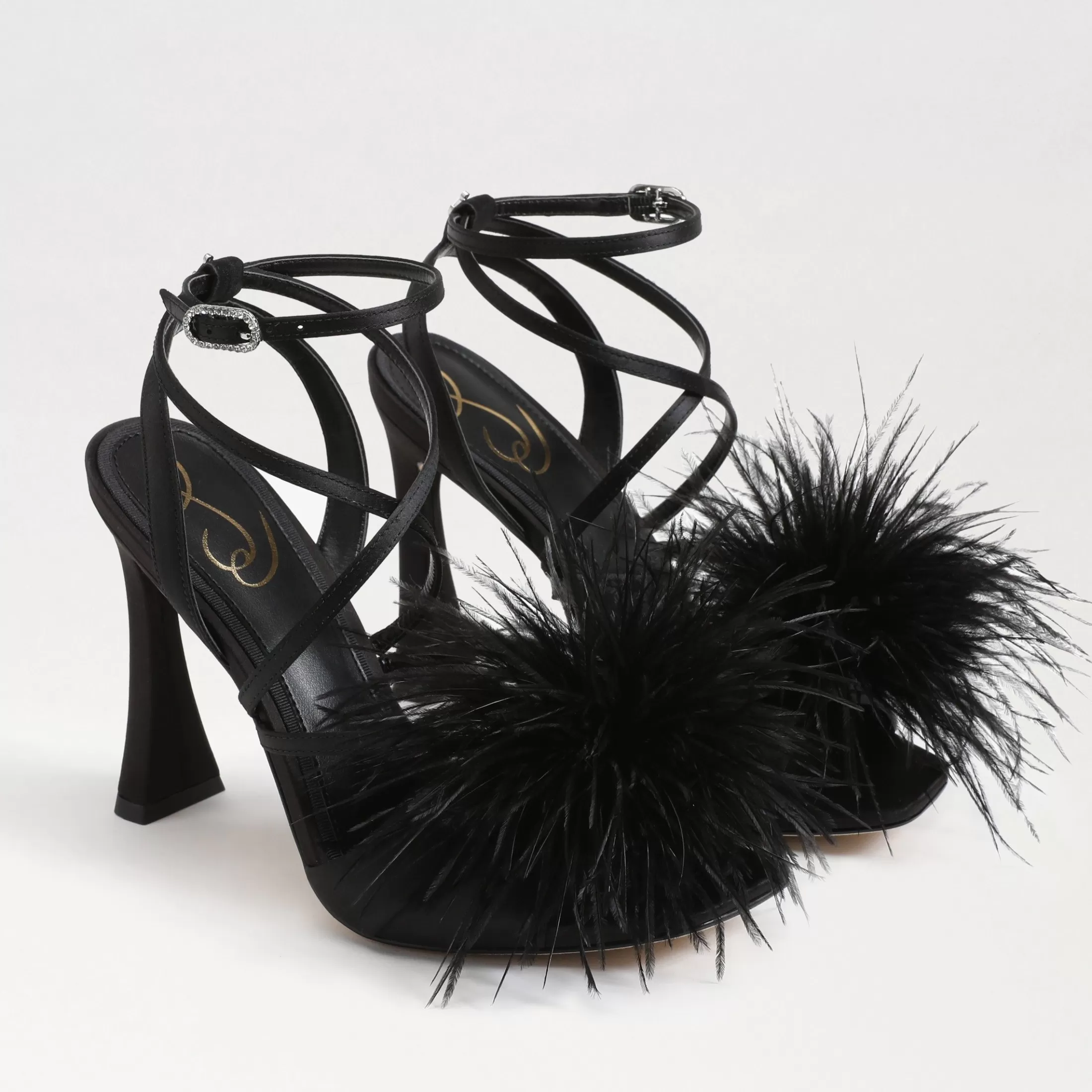 Womens Sam Edelman Layton Feather Strappy Heel