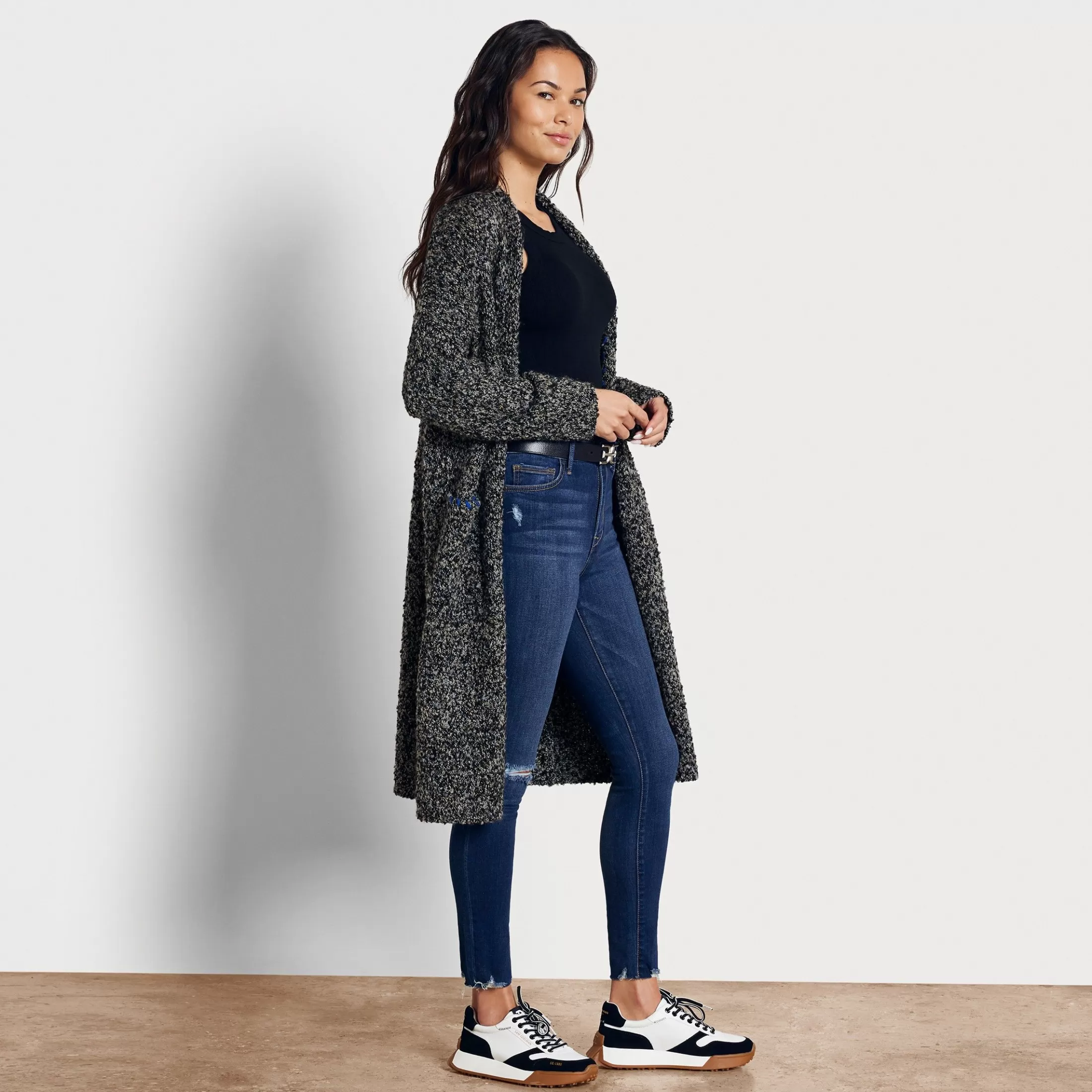 Womens Sam Edelman Nyla Long Cardigan