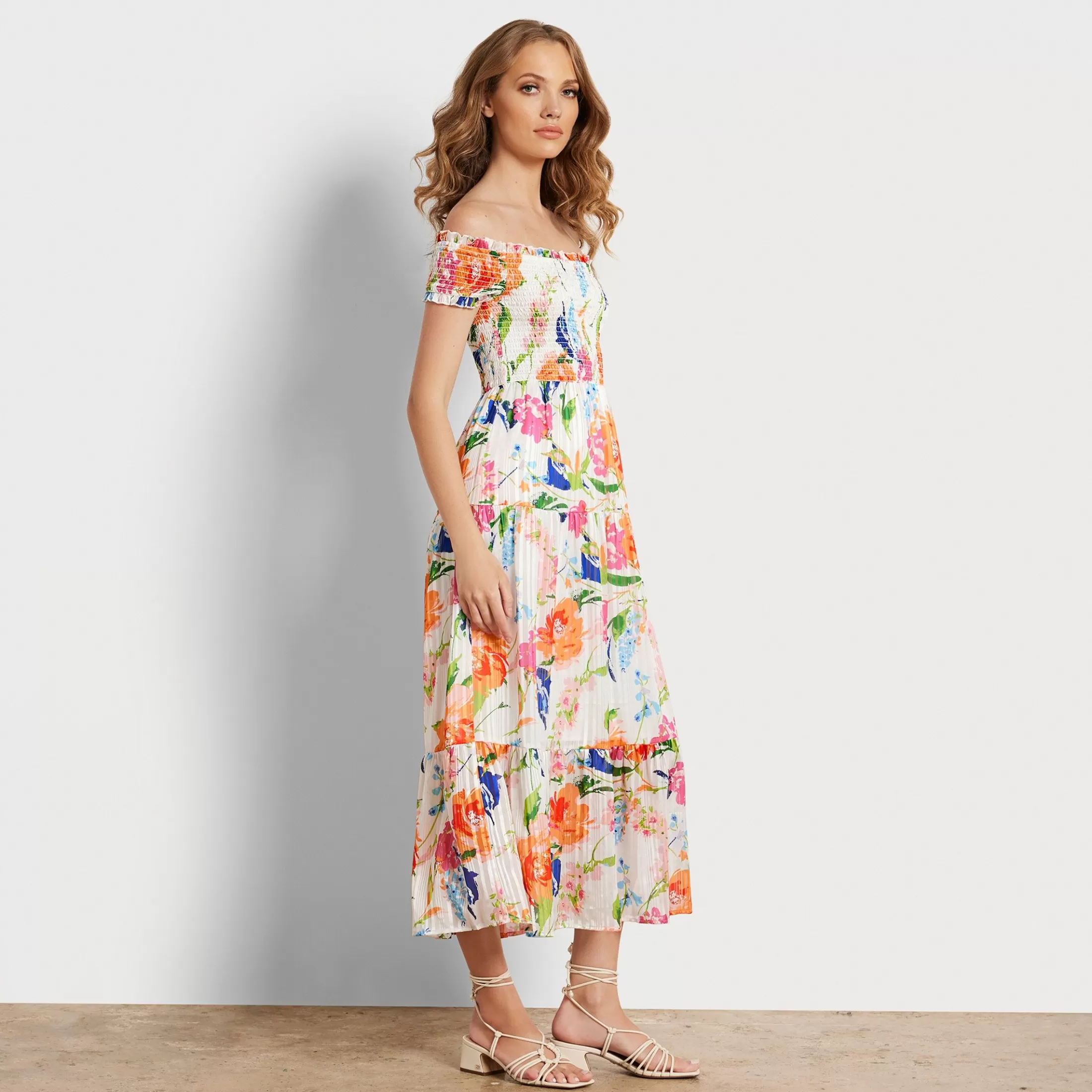 Womens Sam Edelman Off Shoulder Maxi Dress