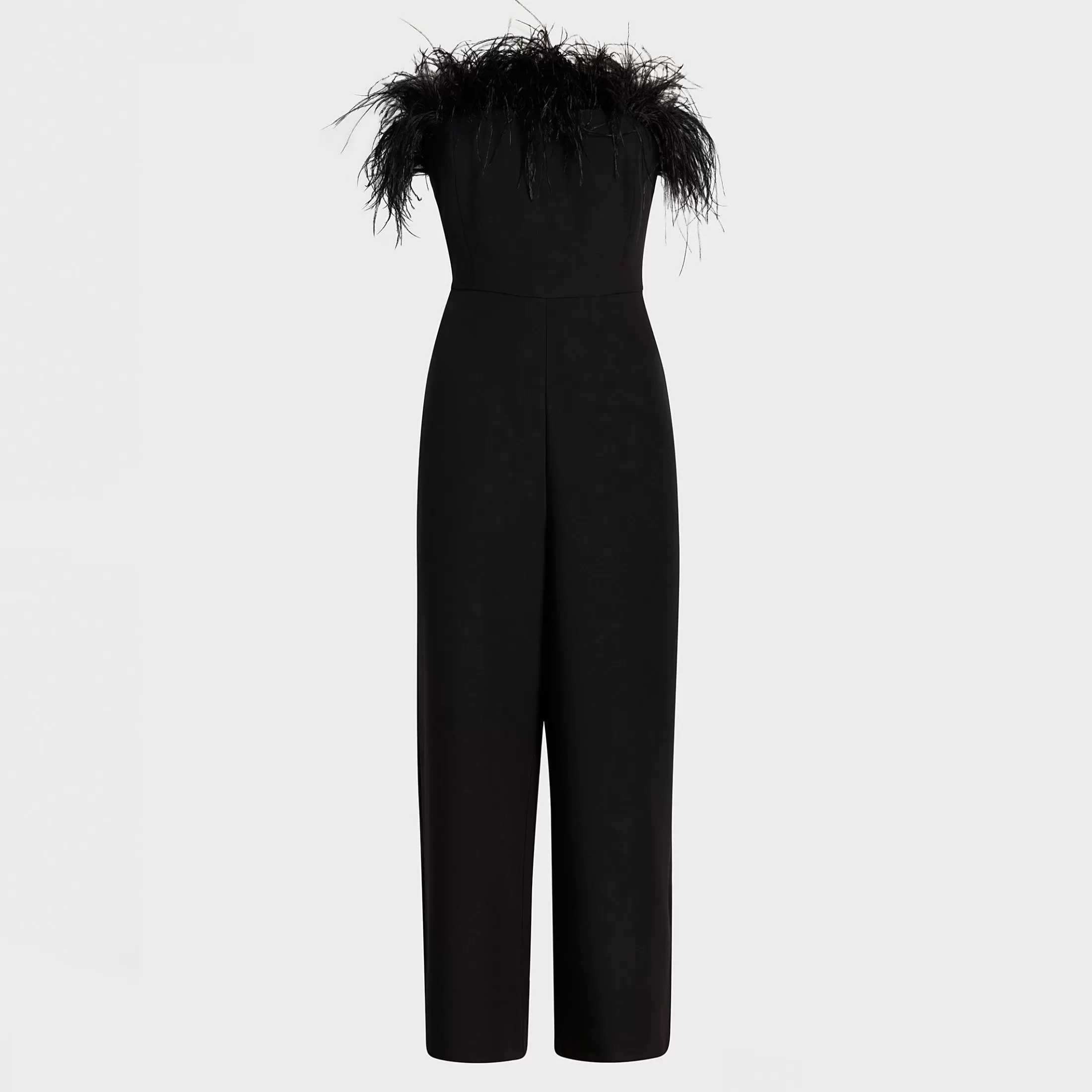 Womens Sam Edelman Strapless Feather Jumpsuit